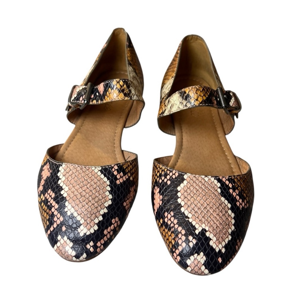 Madewell Multicolor Snake Pattern Mary Jane Flats - image 1